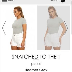 Naked wardrobe gray top